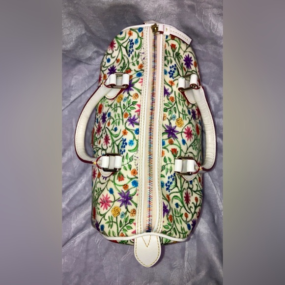 Dooney & Bourke White Floral Satchel - Picture 4 of 6